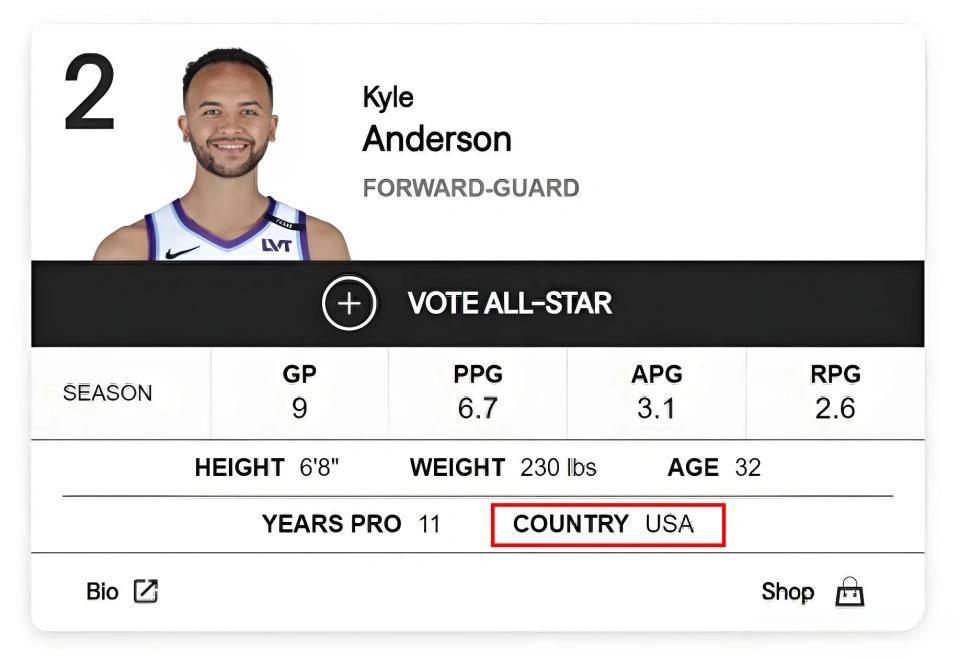 NBA官方正式公开!李凯尔国籍更新:美国